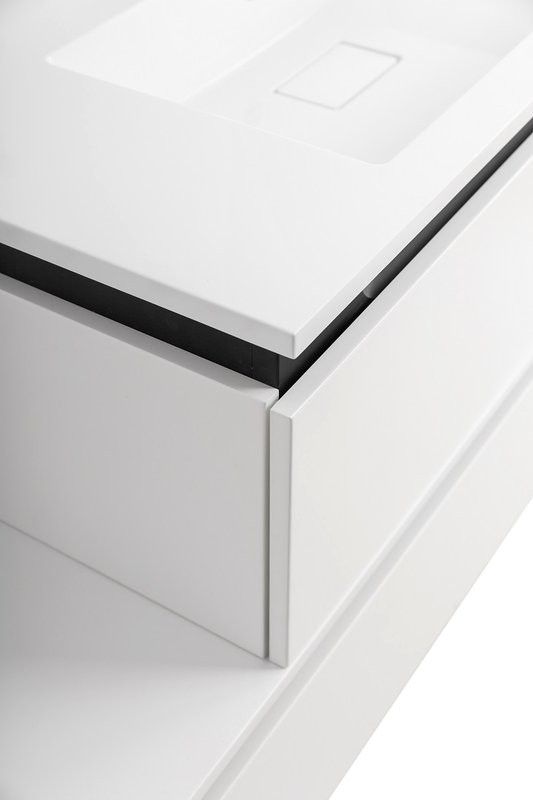 Мебель для ванной комнаты Cezares Slider 100 подвесная, 2 ящика, белая