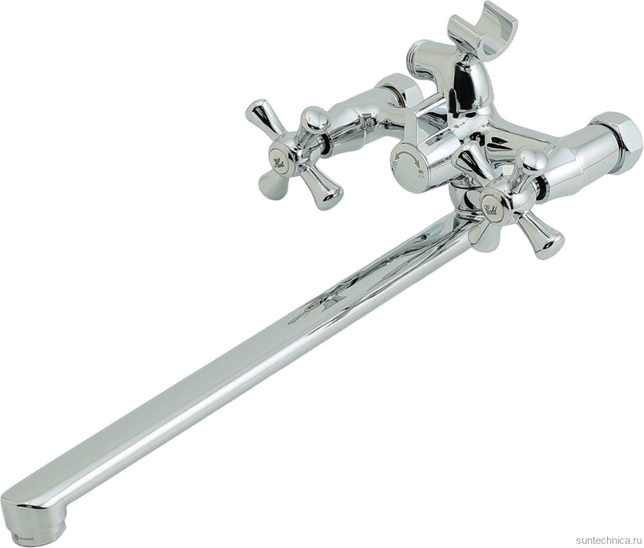 Смеситель с длинным изливом для ванны Orange Classic M71-211cr хром