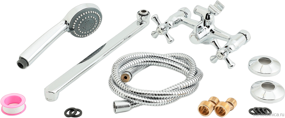 Смеситель с длинным изливом для ванны Orange Classic M71-211cr хром