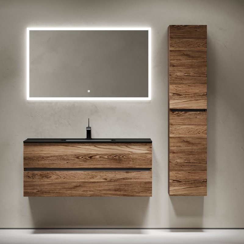 Мебель для ванной комнаты Sancos Urban 120 дуб чарльстон, черная раковина CN7006MB