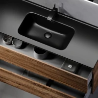 Мебель для ванной комнаты Sancos Urban 120 дуб чарльстон, черная раковина CN7006MB