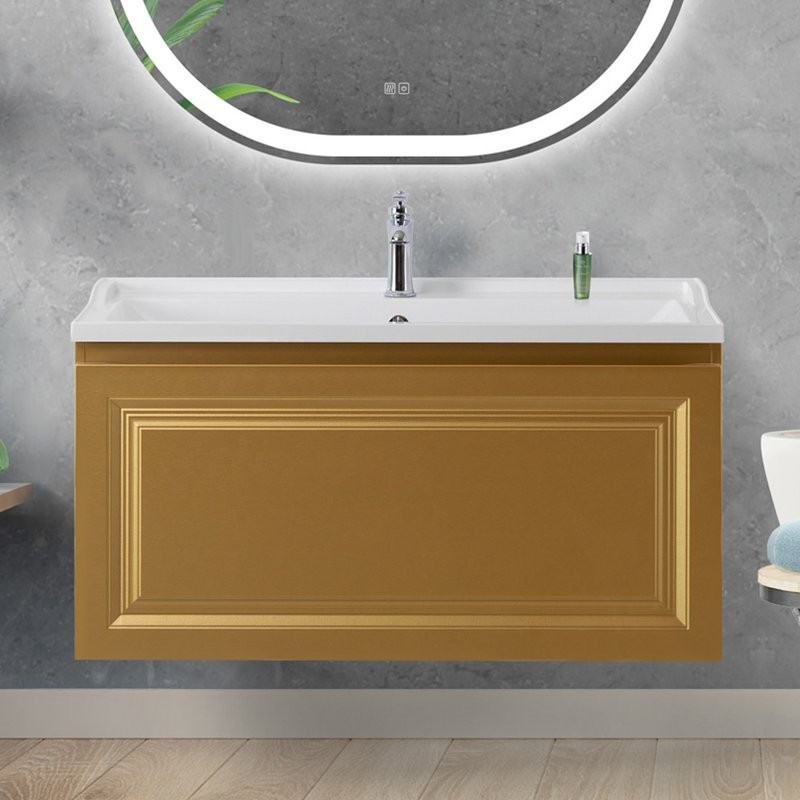 Мебель для ванной комнаты Cezares Giubileo 100 1 внутренний ящик, брашированное золото