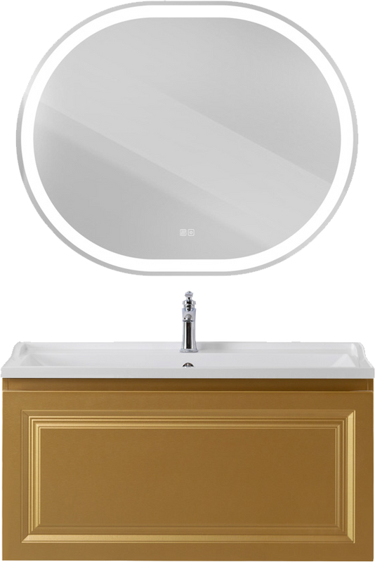 Мебель для ванной комнаты Cezares Giubileo 100 1 внутренний ящик, брашированное золото