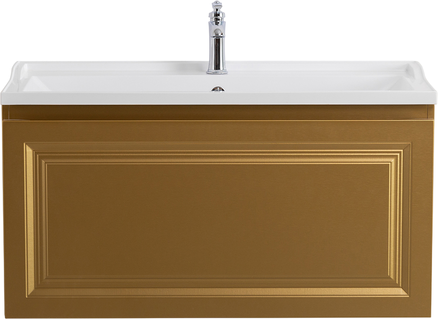 Мебель для ванной комнаты Cezares Giubileo 100 1 внутренний ящик, брашированное золото