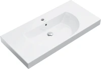 Тумба с раковиной KERAMA MARAZZI Modula 100 подвесная, арабика, с раковиной Buongiorno 100