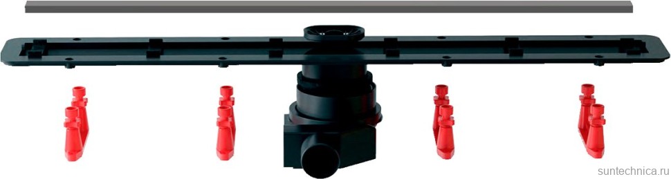 Душевой трап (лоток) Pestan Confluo Frameless Line 950 матовый хром