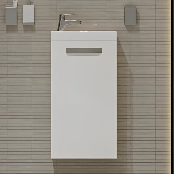 Тумба под раковину Velvex Estea 40.1D белая матовая