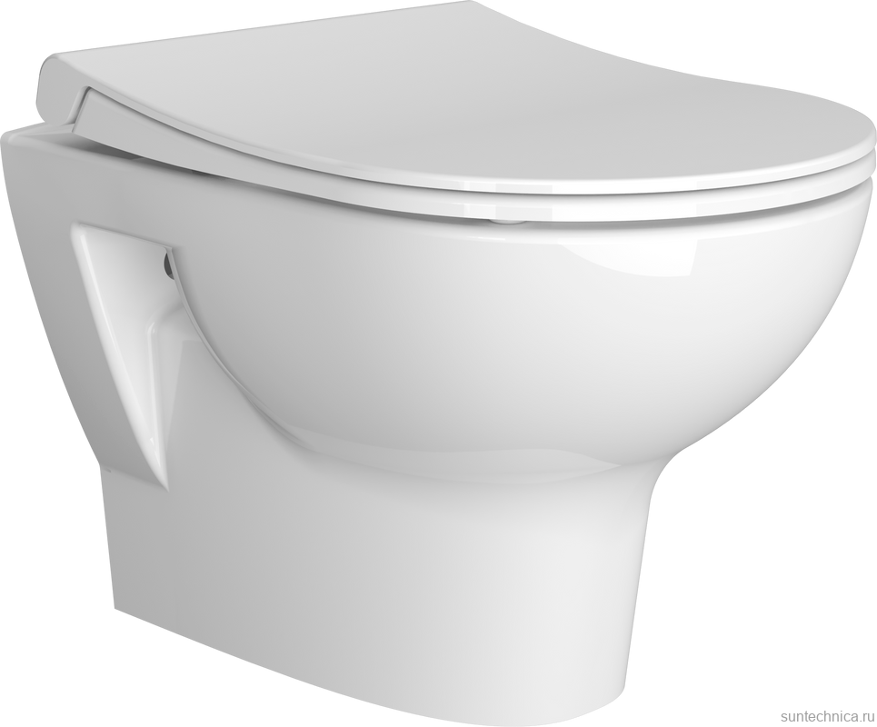 Унитаз подвесной VitrA Zentrum 5795B003-6077 безободковый, с микролифтом