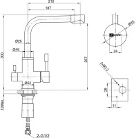 Смеситель для кухни Lemark Expert LM5061G