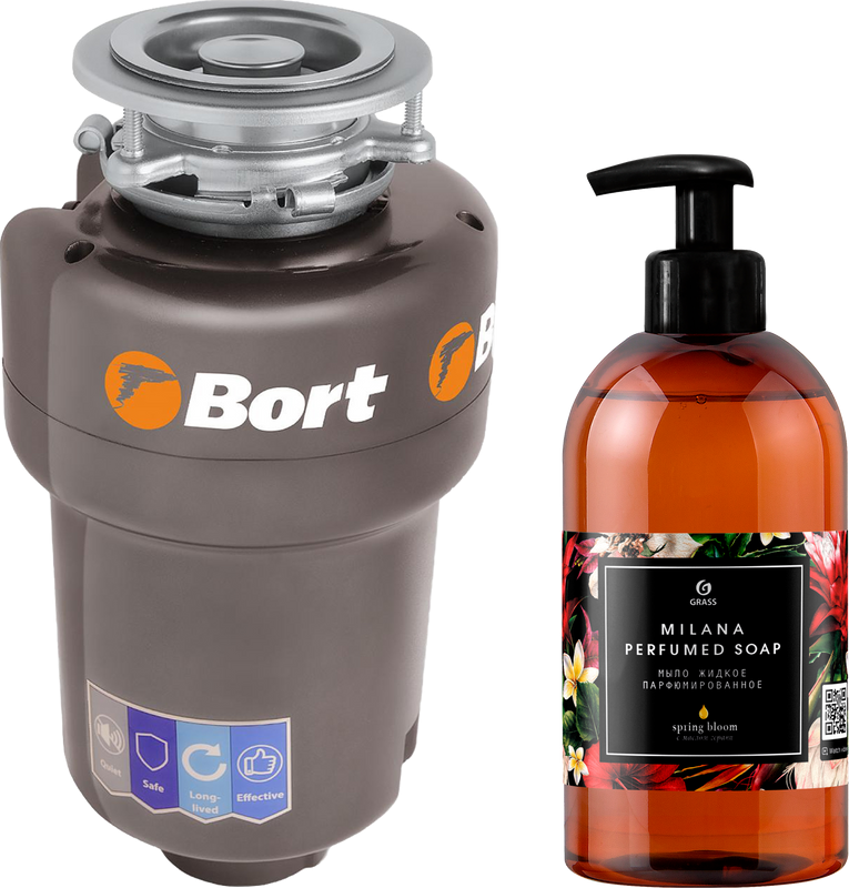 Измельчитель отходов Bort Titan 5000 Control + жидкое мыло
