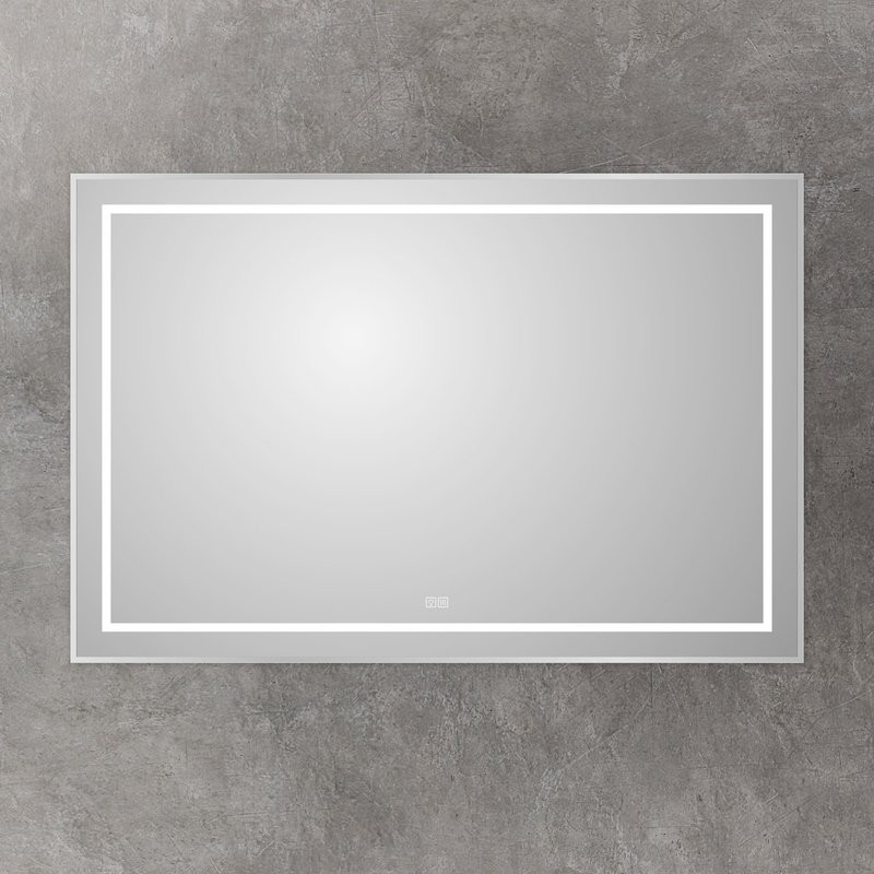 Зеркало BelBagno Kraft 80x120, с подсветкой, с подогревом, сатин