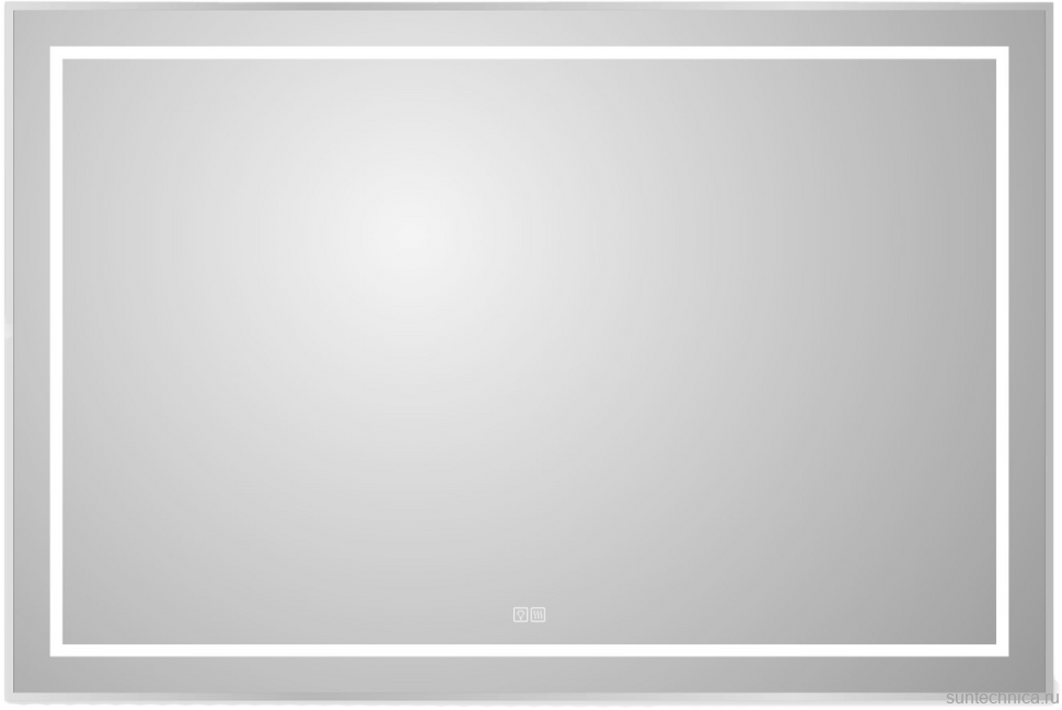 Зеркало BelBagno Kraft 80x120, с подсветкой, с подогревом, сатин