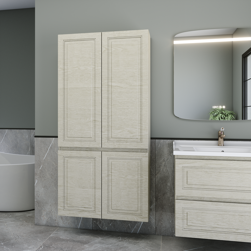 Шкаф-пенал для ванной Caprigo Wales 80 беленый дуб