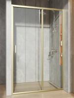 Душевая дверь в нишу Orange E02 120TGY 120х190, профиль матовое золото