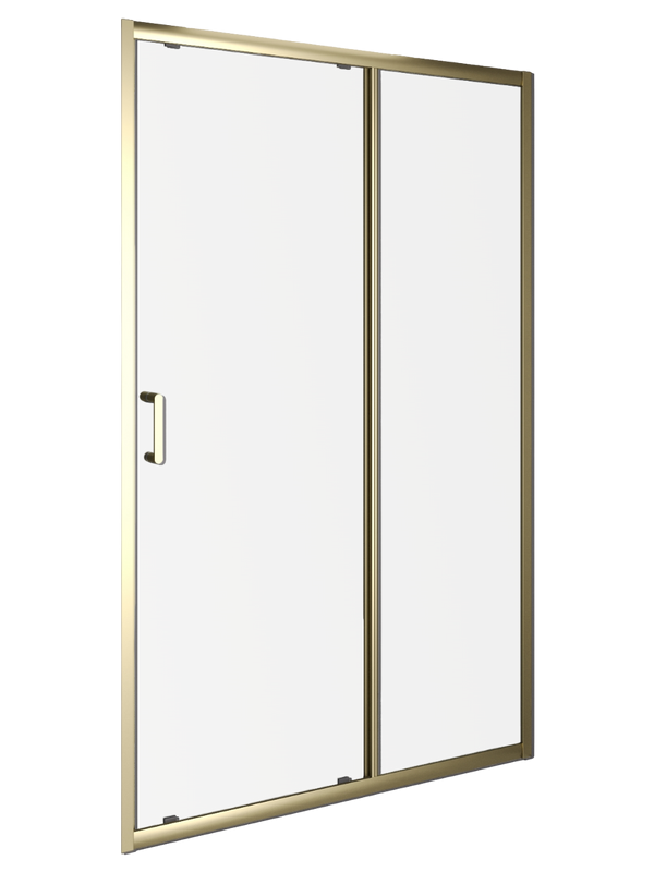 Душевая дверь в нишу Orange E02 120TGY 120х190, профиль матовое золото