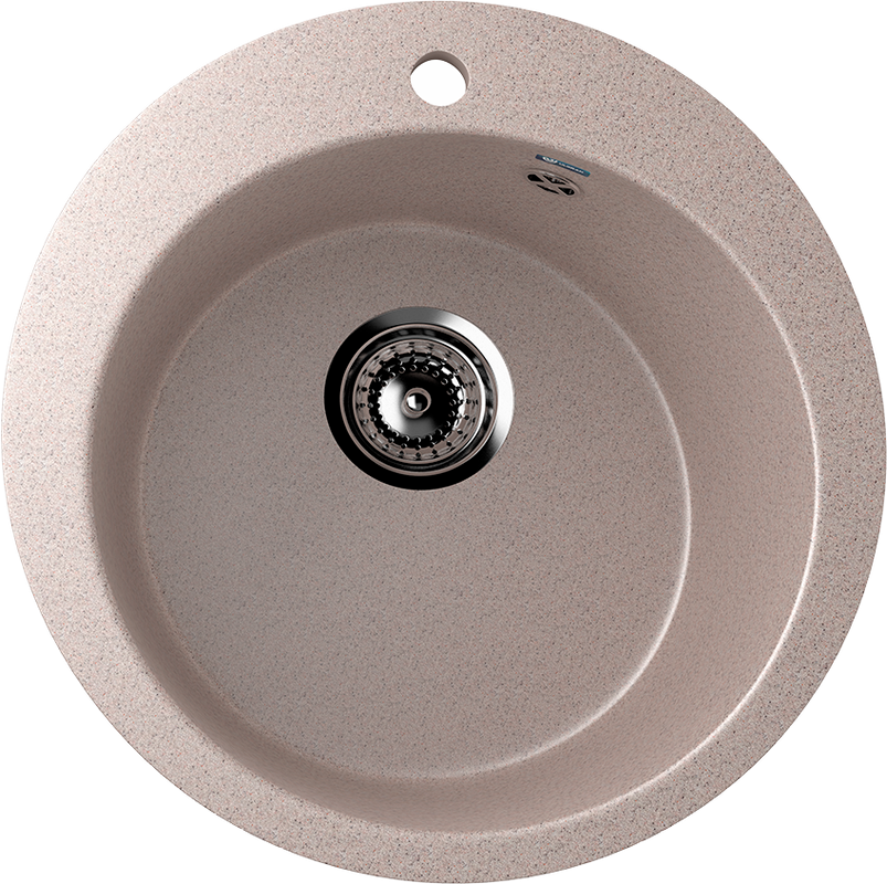 Мойка кухонная Ulgran U-405 302 песочная + дозатор U-02 песочный