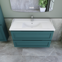 Тумба с раковиной Caprigo Wales 100 изумрудно-бирюзовая
