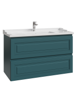 Тумба с раковиной Caprigo Wales 100 изумрудно-бирюзовая