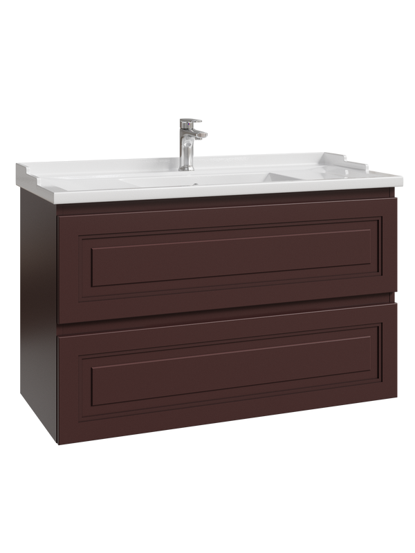 Тумба с раковиной Caprigo Wales Смальти 100 шоколад