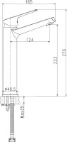 Смеситель для раковины Cersanit Flavis 63038 хром