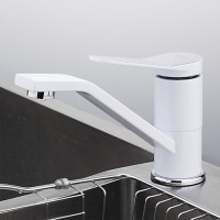 Смеситель для кухни Frap H45 F4545 белый, хром
