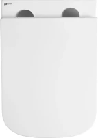 Унитаз подвесной Lemark Florex 9614001 безободковый, с микролифтом, белый глянец