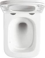 Унитаз подвесной Lemark Florex 9614001 безободковый, с микролифтом, белый глянец