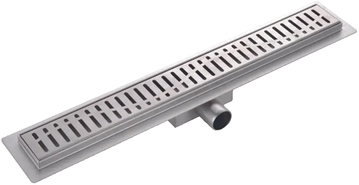 Душевой трап (лоток) Haiba HB93400 40 см, с решеткой и опорами, сатин
