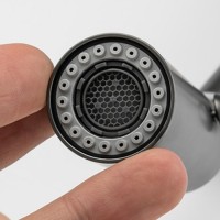Смеситель для кухни Gappo G4398-41 с выдвижным изливом, оружейная сталь