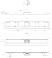 Душевой трап (лоток) BelBagno Luce BB-LD-LUCE-70-BIANCO 65 см, матовый белый