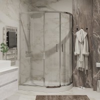 Душевой уголок Niagara Nova NG-6621-08 120x80, асимметричный, хром