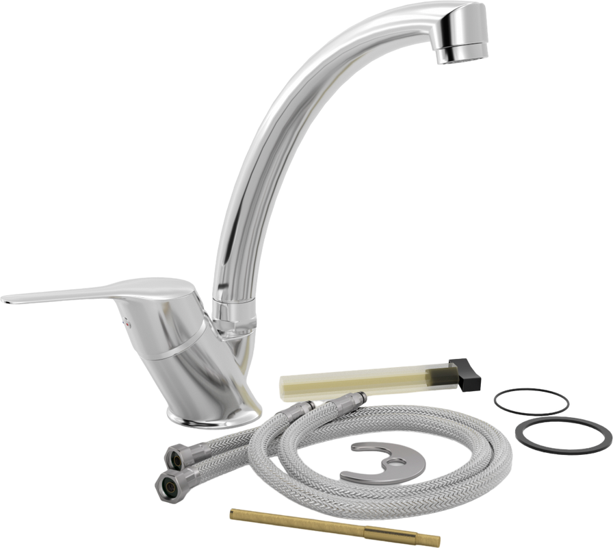 Комплект Мойка Omoikiri Asida 51 + Смеситель MEGA Mega MG-BMK016 хром