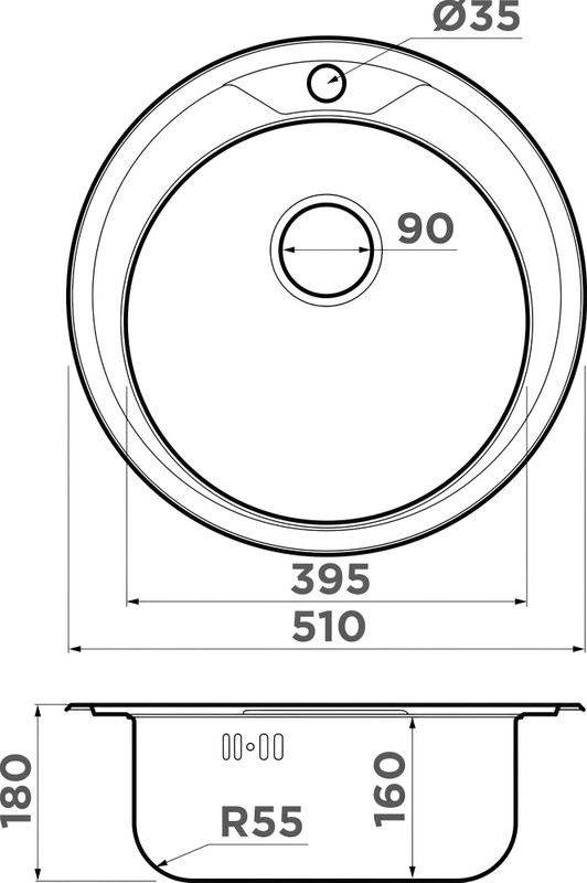 Комплект Мойка Omoikiri Asida 51 + Смеситель MEGA Mega MG-BMK016 хром