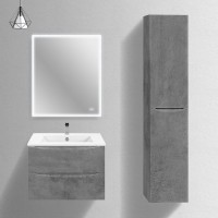 Мебель для ванной комнаты Vincea Mia Slim 70, 2 ящика, бетон