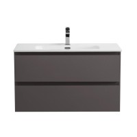 Тумба под раковину без столешницы BelBagno Kraft 80 подвесная, матовая темно-серая