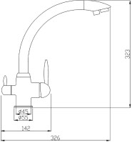 Комплект Мойка Zorg Light + Смеситель Steel Hummer SH 699 BRONZE бронза + Измельчитель Omoikiri Nagare slim 500