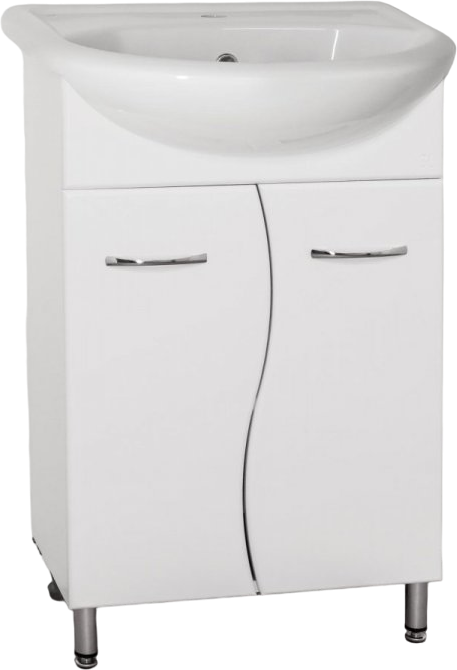 Тумба под раковину Style Line Эко Стандарт №12 50, напольная, белая