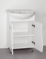 Тумба под раковину Style Line Эко Стандарт №12 50, напольная, белая
