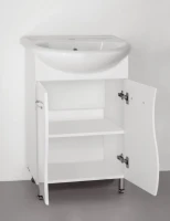 Тумба под раковину Style Line Эко Стандарт №12 50, напольная, белая