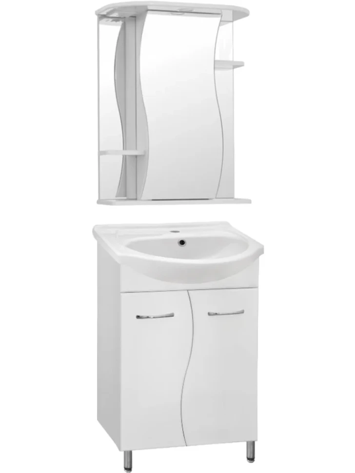 Тумба под раковину Style Line Эко Стандарт №12 50, напольная, белая