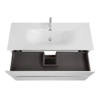 Тумба с раковиной BelBagno Uno 120 подвесная, 2 ящика, bianco opaco