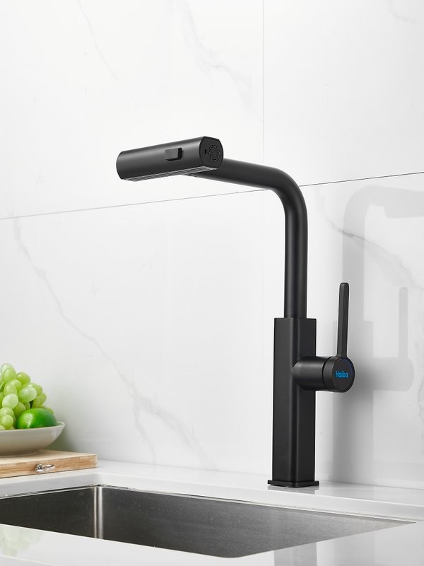 Смеситель для кухни Haiba HB73824-7 черный