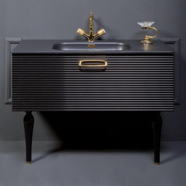 Тумба под раковину Armadi Art Vallessi Avangarde Linea100 черная