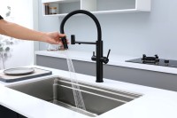 Смеситель для кухни Paulmark Nexus Ne213999-AN с гибким изливом, антрацит
