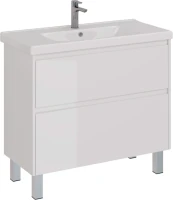 Тумба под раковину Lemark Combi 100 белая глянцевая