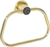 Полотенцедержатель Boheme Royal Cristal Black Gold кольцо Полотенцедержатель Boheme Royal Cristal Black Gold кольцо