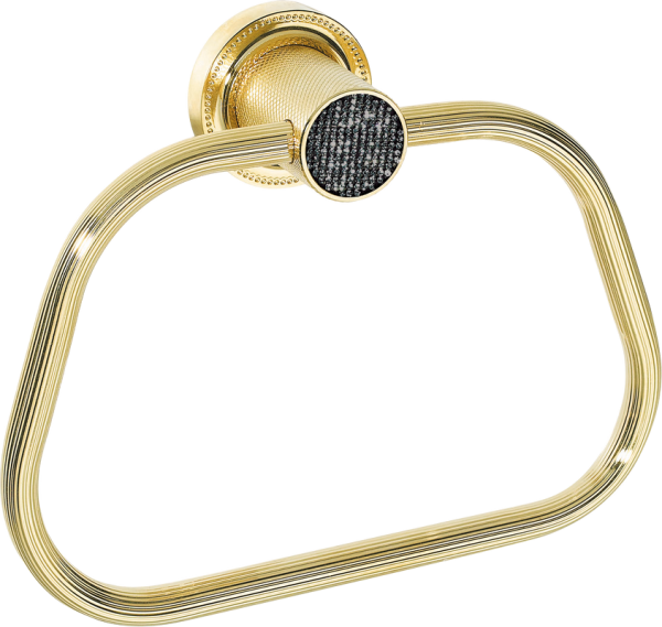 Полотенцедержатель Boheme Royal Cristal Black Gold кольцо