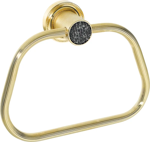 Полотенцедержатель Boheme Royal Cristal Black Gold кольцо