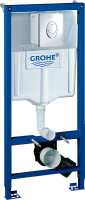 Комплект Унитаз подвесной Berges Okus 082127 с микролифтом + Инсталляция Grohe Rapid SL 38721001 3 в 1 с кнопкой смыва