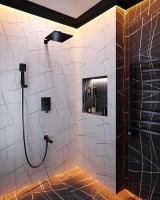 Душевой комплект Timo Selene SX-3069/03SM черный, С ВНУТРЕННЕЙ ЧАСТЬЮ
